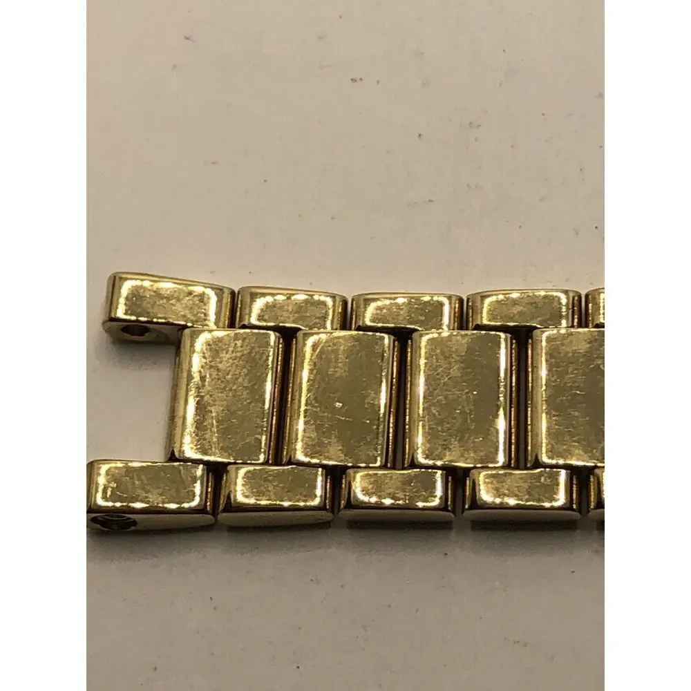 Michael Kors Watch Parts Half Band Links Gold With Clasp 16mm GY34